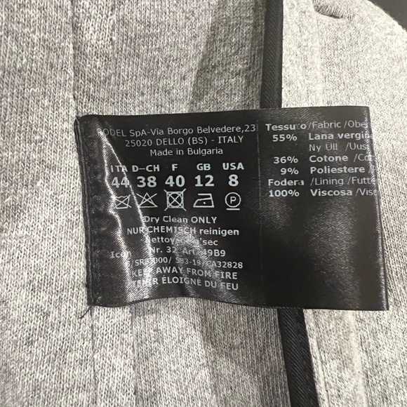 Cinzia Rocca Icons Short Wool-Blend Trench Coat, size 8 - Picture 5 of 5